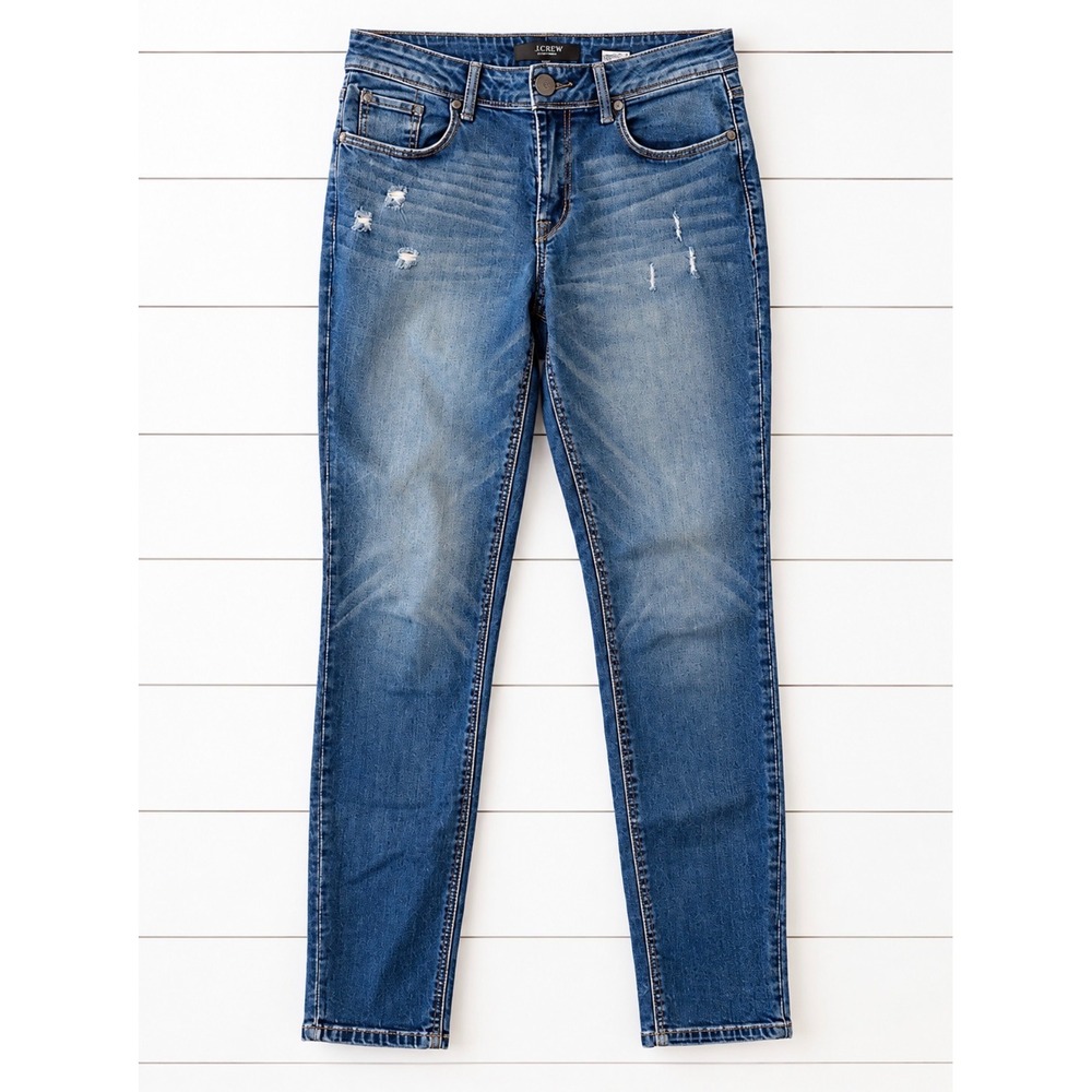 1822 Adrianna Distressed Skinny Jeans Women's Size 6 Dark Wash‎ Stretch
